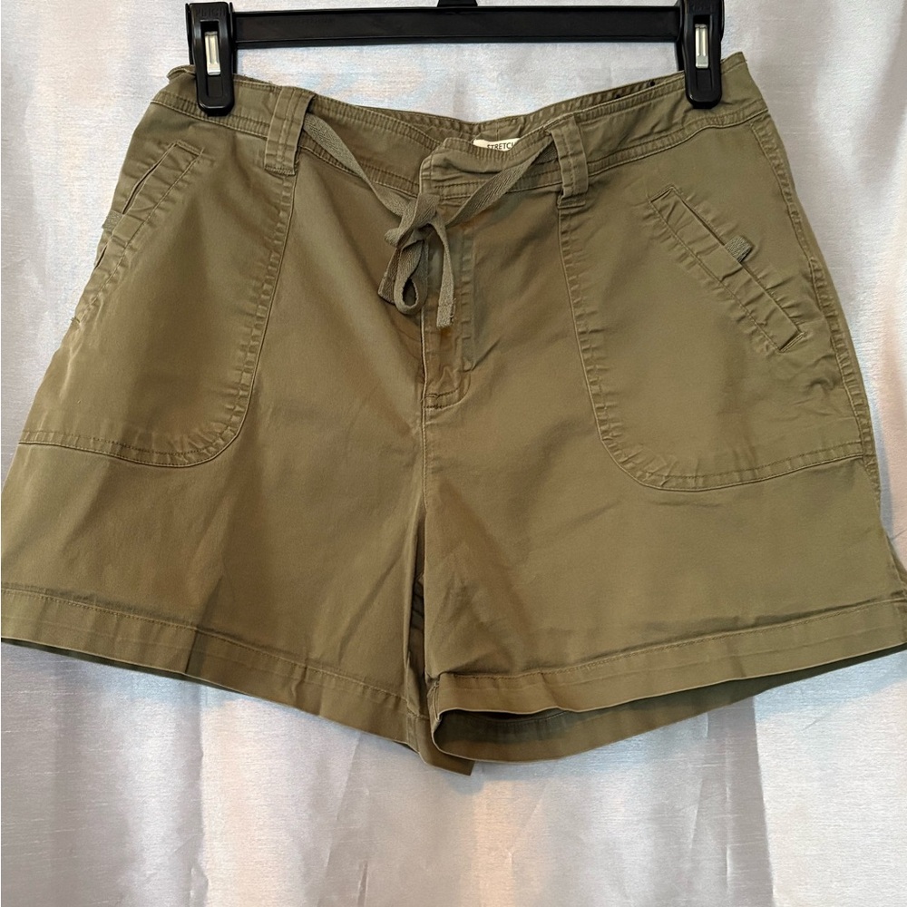 Olive Green Women's Shorts by St John Bay size 12